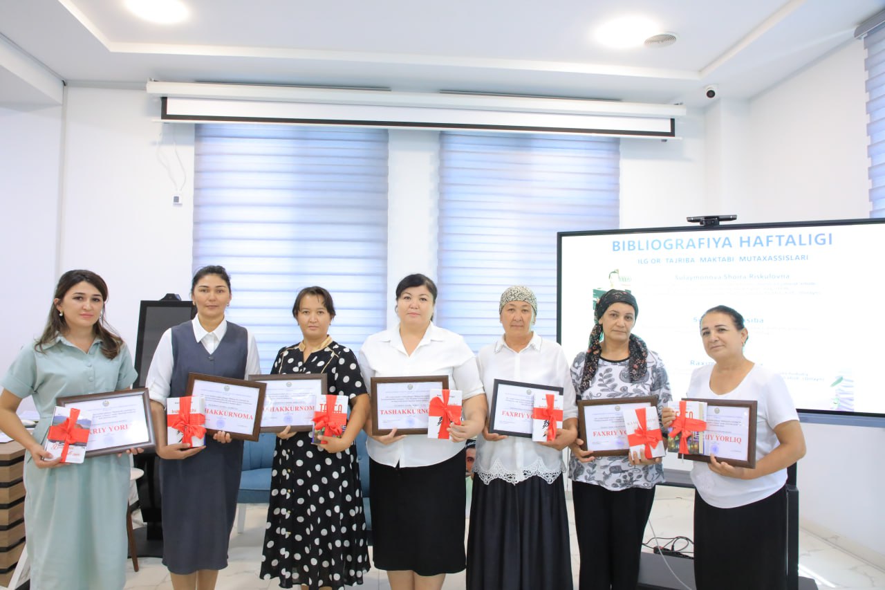 Bibliografiya haftaligi yakuni